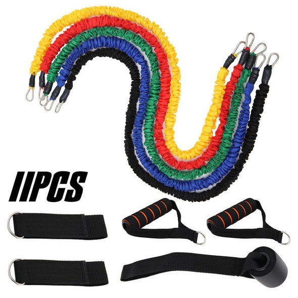 12Pcs/Set Latex Resistance Bands Crossfit Training Exercise