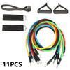 12Pcs/Set Latex Resistance Bands Crossfit Training Exercise